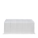 TMG Industrial 15’ x 25’ RV/Motorhome Storage Shelter, 17 oz PVC Fabric Cover, Front Roll-Up Door, Enclosed Rear Wall, 3-Layer Galvanized Steel Frame, 10’ Straight Sidewalls, TMG-ST1525