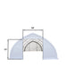 TMG Industrial 30' x 40' Peak Ceiling Storage Shelter with Heavy Duty 17 oz PVC Cover & Drive Through Doors, TMG-ST3040V