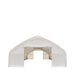 TMG Industrial 30' x 70' Straight Wall Peak Ceiling Storage Shelter with Heavy Duty 17 oz PVC Cover & Drive Through Doors, TMG-ST3070V