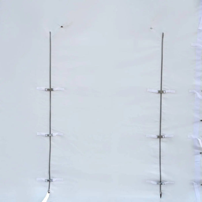 TMG-ST4081V 40' x 80' Peak Ceiling Storage Shelter, Single Truss, 17oz Commercial Grade PVC Cover, 13' Wx 16' H Wide Open Door on Two End Walls (Discontinued)