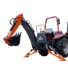 2200 mm (7’) 3-Point Hitch Swing Backhoe Attachment, Category 1 & 2, 40 - 100 HP Tractor TMG-TBH84