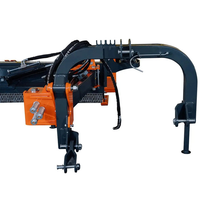 TMG Industrial 100” Offset Ditch Bank Verge Flail Mower with 90° Tilt, Italian Gearbox, 50-90 HP, TMG-TFMO100
