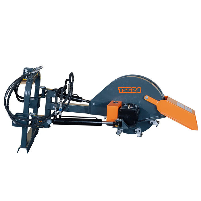 3-Point PTO Stump Grinder, 20-60 HP, Cat 1 & 2 Hookups, 12" Below & 18" Above Ground, 40° Cutting Arc, TMG-TSG24