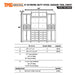 TMG Industrial 8’ Extreme-Duty Steel Garage Tool Chest w/Pegboard, 18 Drawers and Multi Cabinets, TMG-WBM08