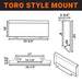 TMG Industrial 42” Mini Skid Steer Skeleton Grapple Attachment, Toro Style Mount, 24” Arm Opening, 2000 lb Weight Capacity, TMG-SG42