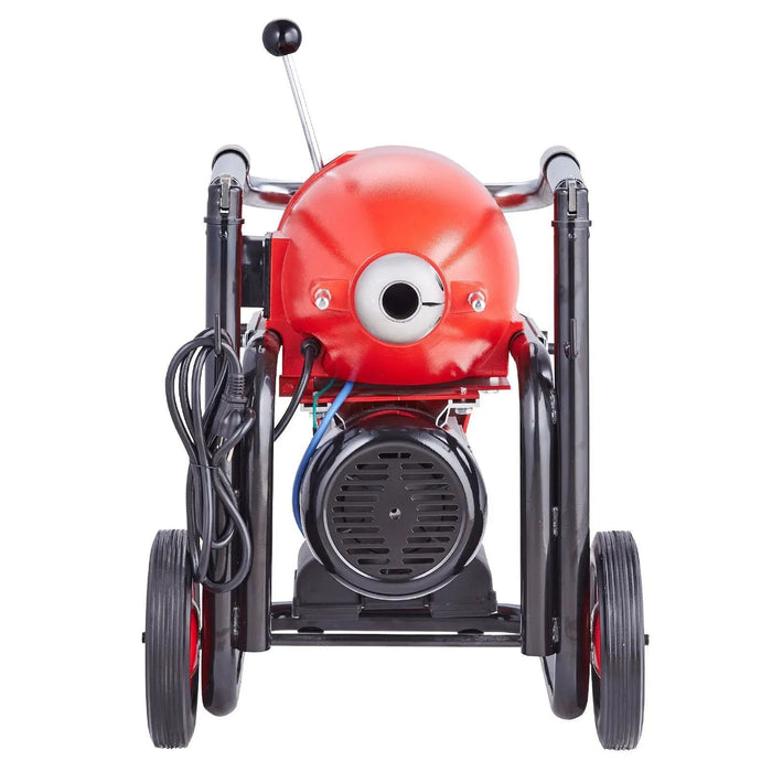 120FT x 6/5" Drain Cleaner Machine, 1100W Motor, Sectional Snake Auger, Manual Feed Design, DOBA-DAC120