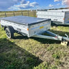 Variant 9’ Heavy Duty Utility Tilt Trailer with Ramp & Tarp Cover, 5’ x 9’ Inner Box, MFR #: 754TiltTarp, Made in Canada TMG-VT2463