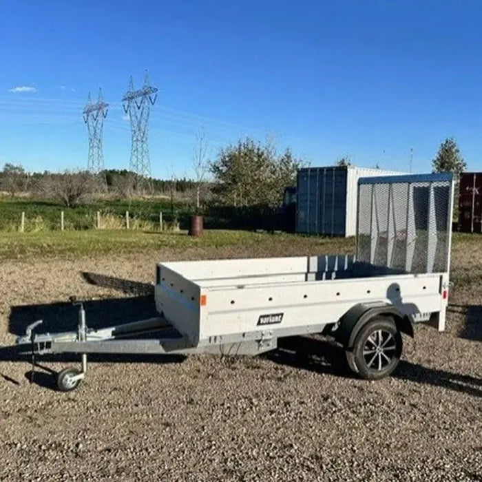 Variant 9’ Heavy Duty Utility Tilt Trailer with Ramp, 5’ x 9’ Inner Box, MFR #: 754Ramp, Made in Canada