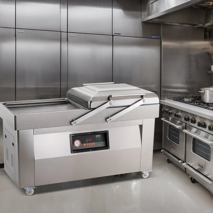 23.62" Sealing Length Chamber Vacuum Sealer, 1200W, Ideal for Wet Foods & Meats, Compact Design for Home & Commercial Use, DOBA-VS23