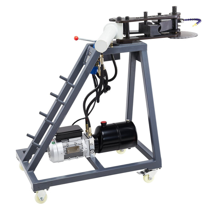 750W Electric Tube Bending Machine, Hydraulic Pipe Bender with 6L Cylinder, Heavy-Duty Tubing Forming Tool, DOBA-TB750