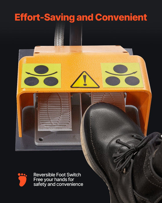 750W Electric Roll Bending Machine, 3-Roller Pipe Bender with 180° Max Bending Angle, Reversible Foot Switch, 220V 3-Phase, DOBA-RB750