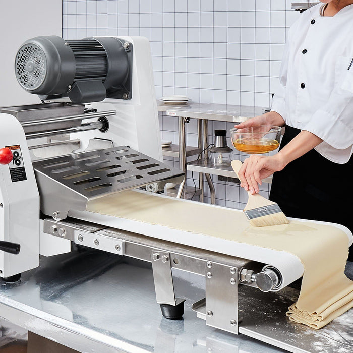 15.7" Commercial Electric Dough Sheeter, Dough Roller Pastry Press Machine for Bakeries & Restaurants, DOBA-DS157