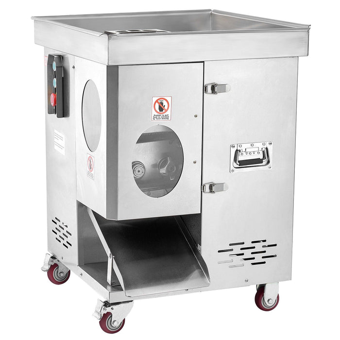 1100W Meat Cutter Machine, 1102 lb/h Capacity, 5 mm Stainless Steel Blades, Commercial Electric Meat Slicer, DOBA-MC1100