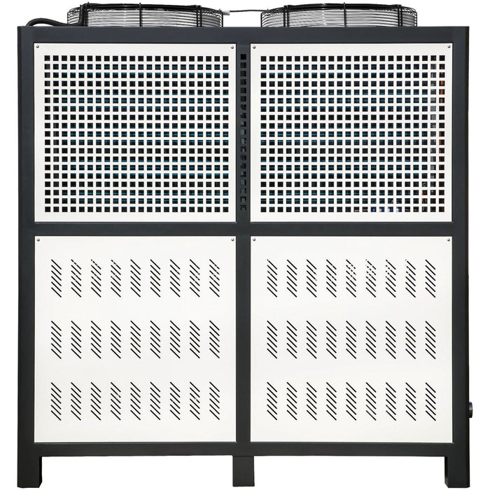 15 Ton Industrial Water Chiller, 15HP Air-Cooled System, Finned Condenser with Micro-Computer Control, Stainless Steel Water Tank, DOBA-WC15