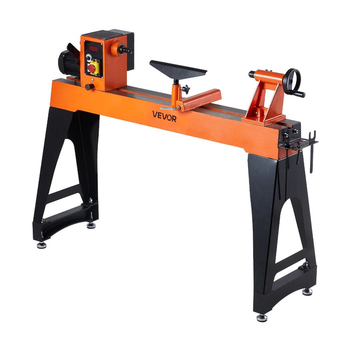 16" x 40" Woodworking Lathe, 1.5 HP Brushless Motor, 0–3200 RPM Variable Speed, Cast Iron Body with Tool Rest, DOBA-WL1640