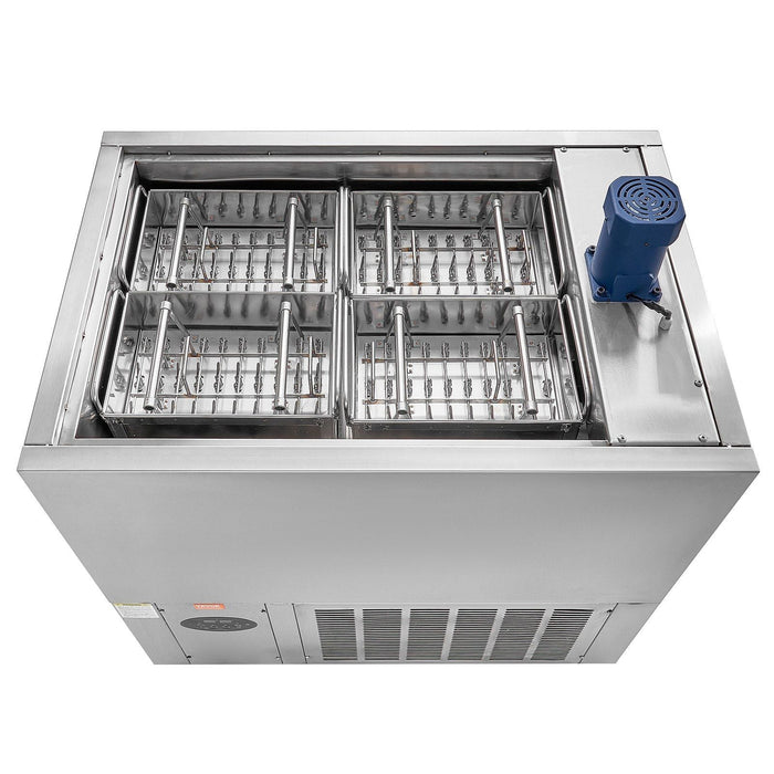 120 PCS Commercial Popsicle Machine, 4-Mold Ice Pops Making Set, Heavy-Duty Stainless Steel Freezing Unit, DOBA-PM120