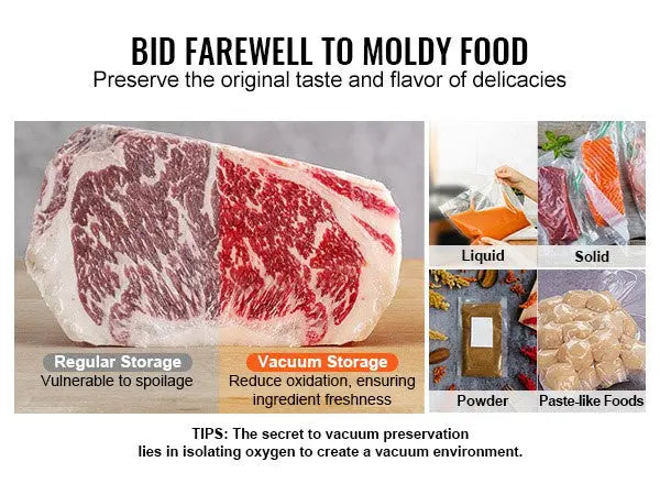 23.62" Sealing Length Chamber Vacuum Sealer, 1200W, Ideal for Wet Foods & Meats, Compact Design for Home & Commercial Use, DOBA-VS23