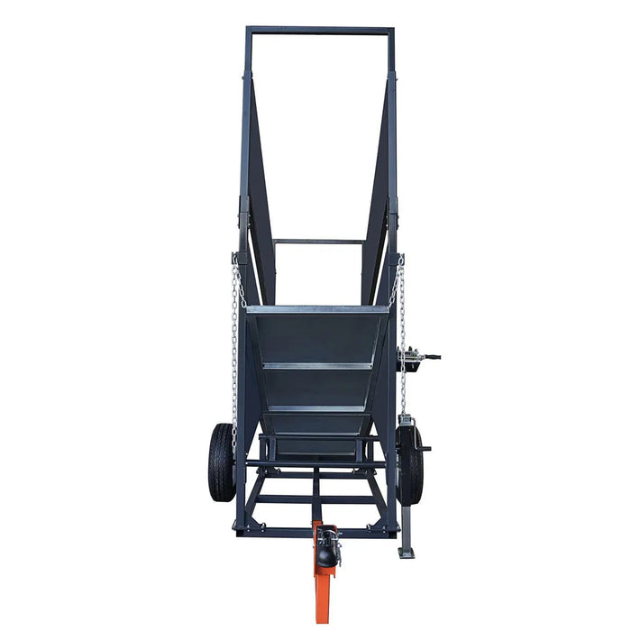 TMG Industrial 12’ Portable Cattle Loading Ramp, 2600-lb Chassis Capacity, 10,000 lb Hitch Capacity, Rib-Checkered Floor, TMG-CSR12