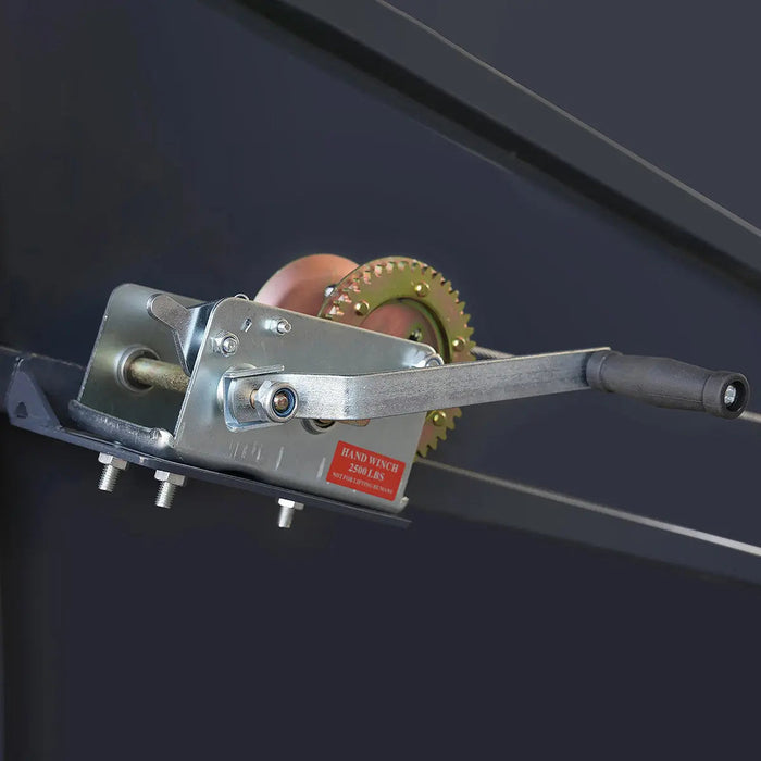 TMG Industrial 12’ Portable Cattle Loading Ramp, 2600-lb Chassis Capacity, 10,000 lb Hitch Capacity, Rib-Checkered Floor, TMG-CSR12