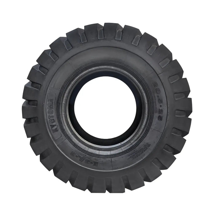 TMG Industrial 20-½” X 25” 20PR Wheel Loader Tire (E3/L3), Pneumatic Tubeless, 59” Outer Diameter, Wide Pattern Block Design, TMG-TR205