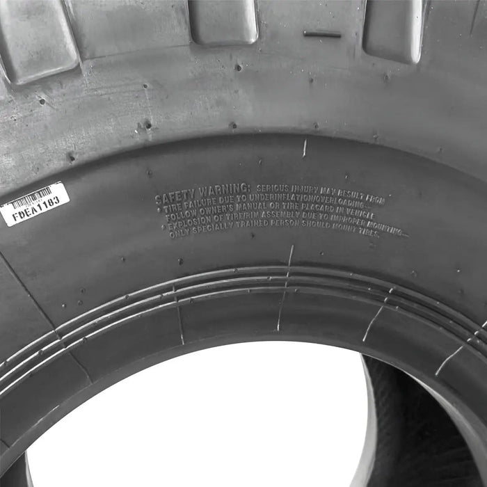 TMG Industrial 20-½” X 25” 20PR Wheel Loader Tire (E3/L3), Pneumatic Tubeless, 59” Outer Diameter, Wide Pattern Block Design, TMG-TR205