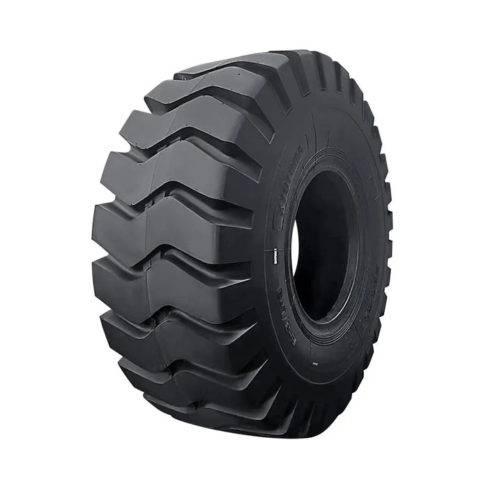 TMG Industrial 23-½” X 25” 24PR Wheel Loader Tire (E3/L3), Pneumatic Tubeless, 64” Outer Diameter, Wide Pattern Block Design, TMG-TR235