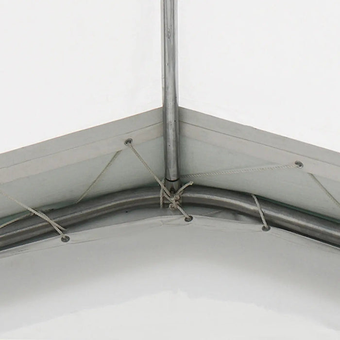 TMG Industrial 30' x 40' PVC Fabric Container Peak Roof Shelter with End Wall & Partial Front Drop Pro Series, Fire Retardant, Water Resistant, UV Protected, TMG-ST3041CVF