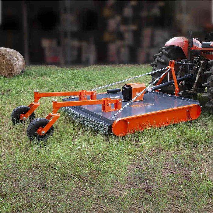 TMG Industrial 70” 3-Point Hitch Slasher Topper Mower, Category 1 & 2, PTO Shaft Included, TMG-TST70