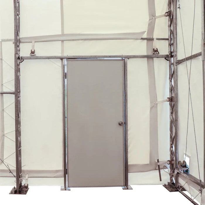 TMG Industrial Pro Series 20' x 40' Dual Truss Storage Shelter with Heavy Duty 17 oz PVC Cover & Drive Through Doors, TMG-DT2041-PRO