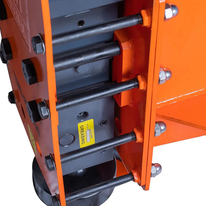 TMG Industrial Skid Steer Post Pounder, 10” Post Diameter, 800 Ft-lb Energy Class, 400-800 BPM Pounding Rate, TMG-PD950S